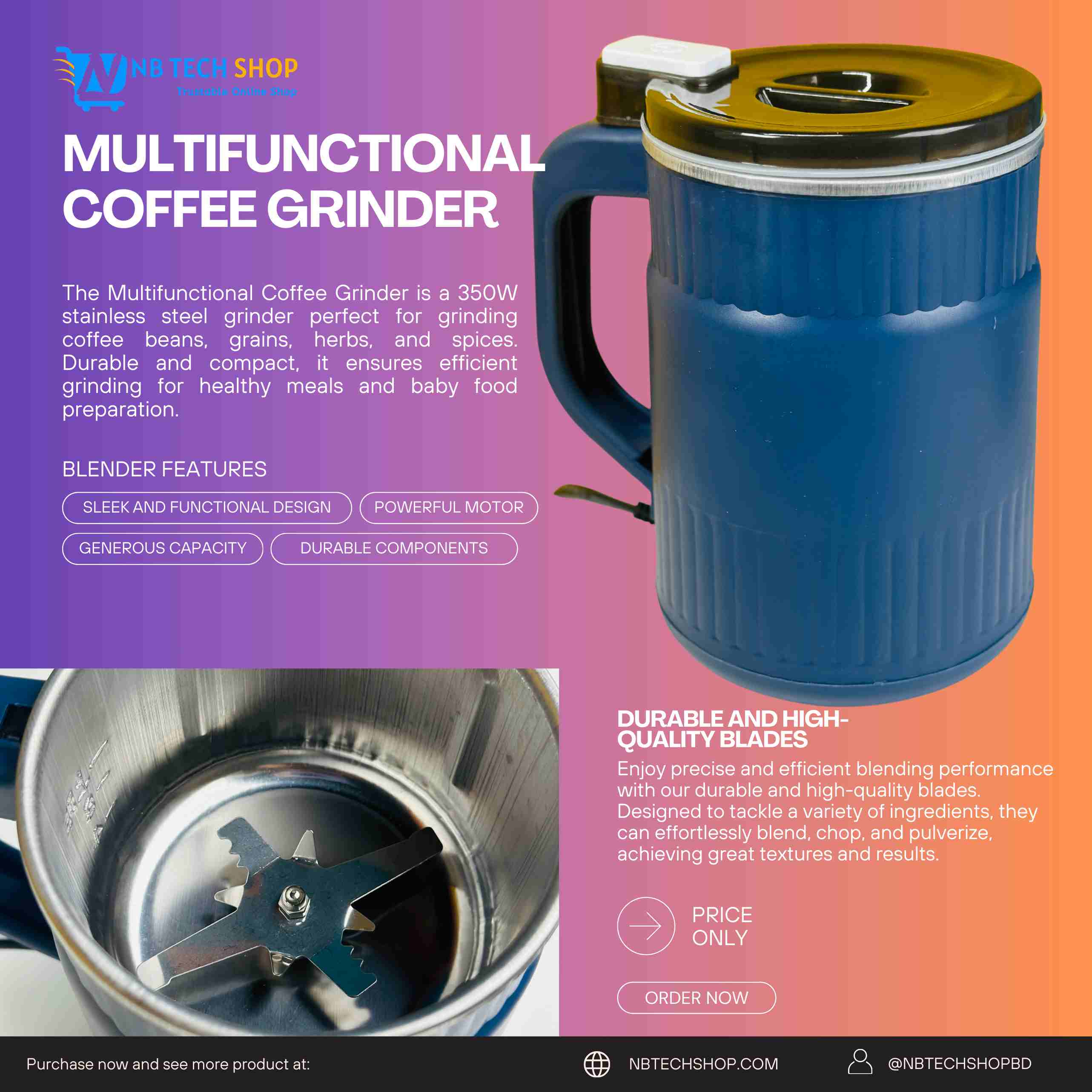 Smart Multifunctional Coffee Grinder